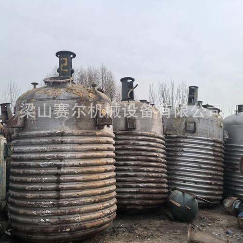304/316L不锈钢盘管反应釜高温耐压蒸汽加热反应罐不锈钢搅拌罐
