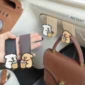 可爱小狗车用挂钩多功能副驾驶车载挂钩包包挂钩卡通汽车挂钩收纳