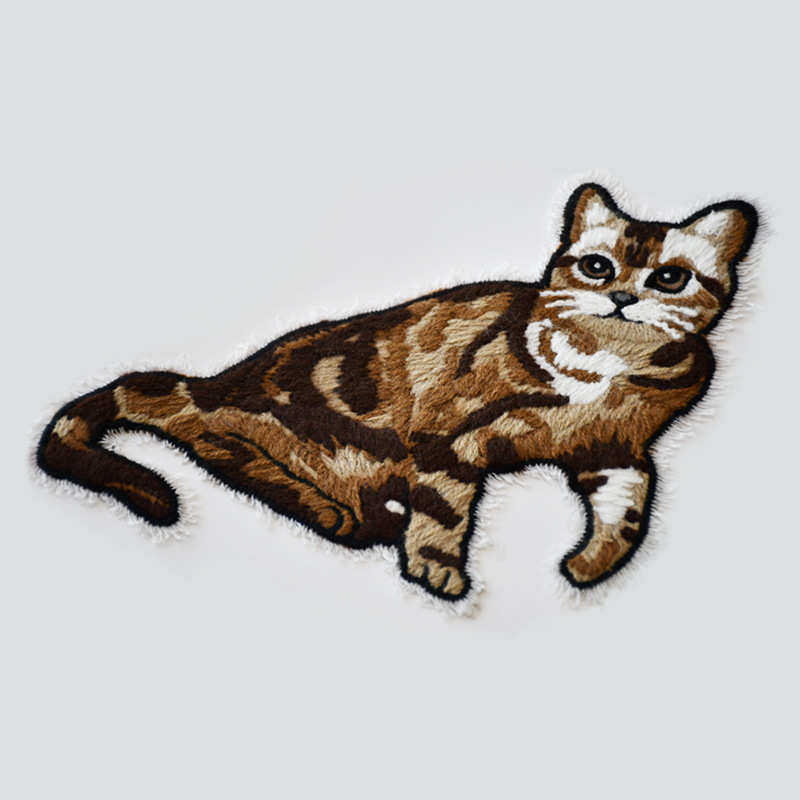 OEKO-TEX厂家立体硅胶章卡通刺绣贴魔术贴小猫咪补丁布贴毛线绣标,纺织面料/辅料/配套,印唛/织唛,淘宝优惠券,粉丝福利购,淘宝优惠卷