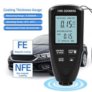 300MINI高精度涂层测厚仪防滑漆膜仪油漆粉层测厚仪汽车膜厚仪