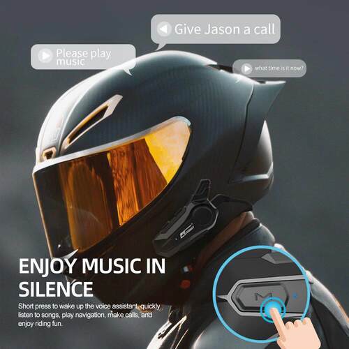 Moto Helmet Intercom Headset Bluetooth-compatible 5.0 Motorc