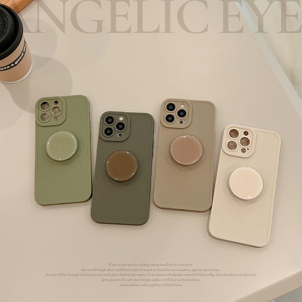 复古简约iPhone14苹果手机壳15pro max支架13高级16适用11莫兰迪X