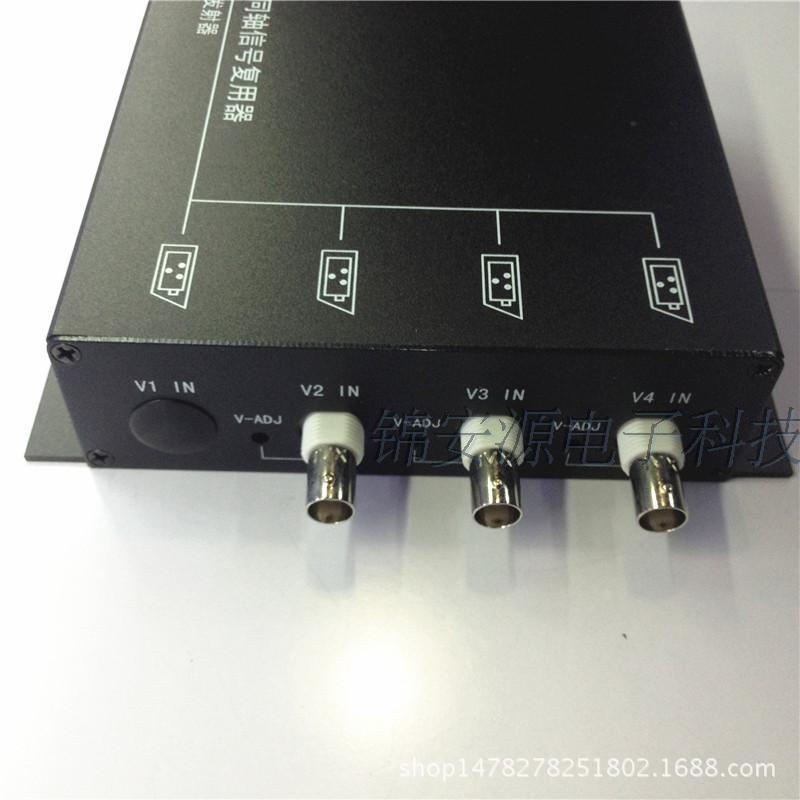 抗干扰路视频3监控路复用器多线通/同缆带RS48一5控LKW制信号叠加