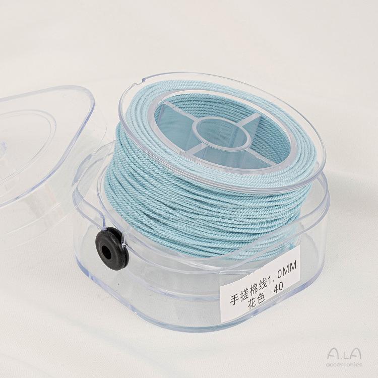 手搓棉线藏式文玩线绳五色线彩绳流苏绳子diy手工串珠编织棉线材