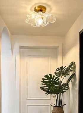法式复古花瓣过27443道走廊阳台灯梯衣灯帽间楼入户玄关吸顶具灯