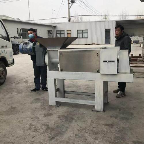 脱水干湿分离机报价养殖场粪污挤压脱水机餐厨垃圾干湿分离机