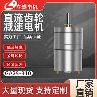 310微型直流减速电机碳刷磁瓦可调速6v12v24V小型马达 立盛GA25