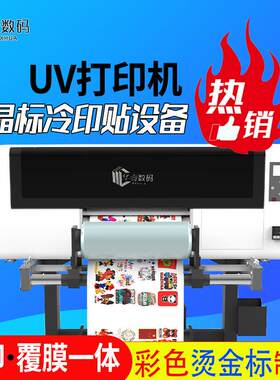 华壹烫金烫银水晶标UV打印机3D浮雕商标标签镂空打印彩绘冷转印贴