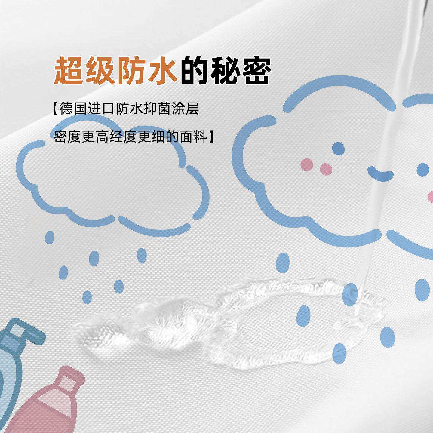 卡通水浴干帘布防霉速垂厚洗澡挂帘子化妆SSQ-2602室挡水帘防浴室