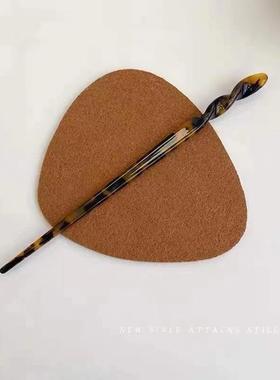 复古法式黑色蕾丝丝巾发带女绑发高级感长飘带编发丝带扎头发发绳