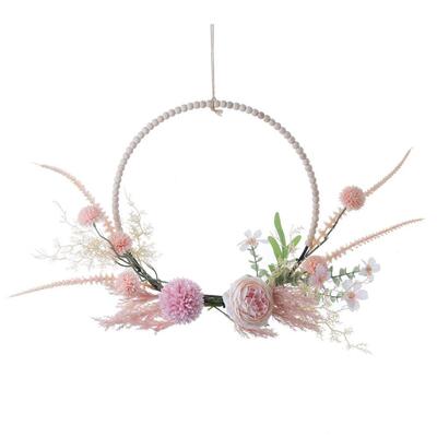 手捧花束阿蜜莉雅牡丹蒲公英半环仿真花厂家设计婚庆墙饰CF01308