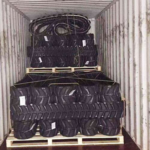 橡履带 农机工EVW程机械用橡机履带带胶钢丝工程底盘胶履带收割底