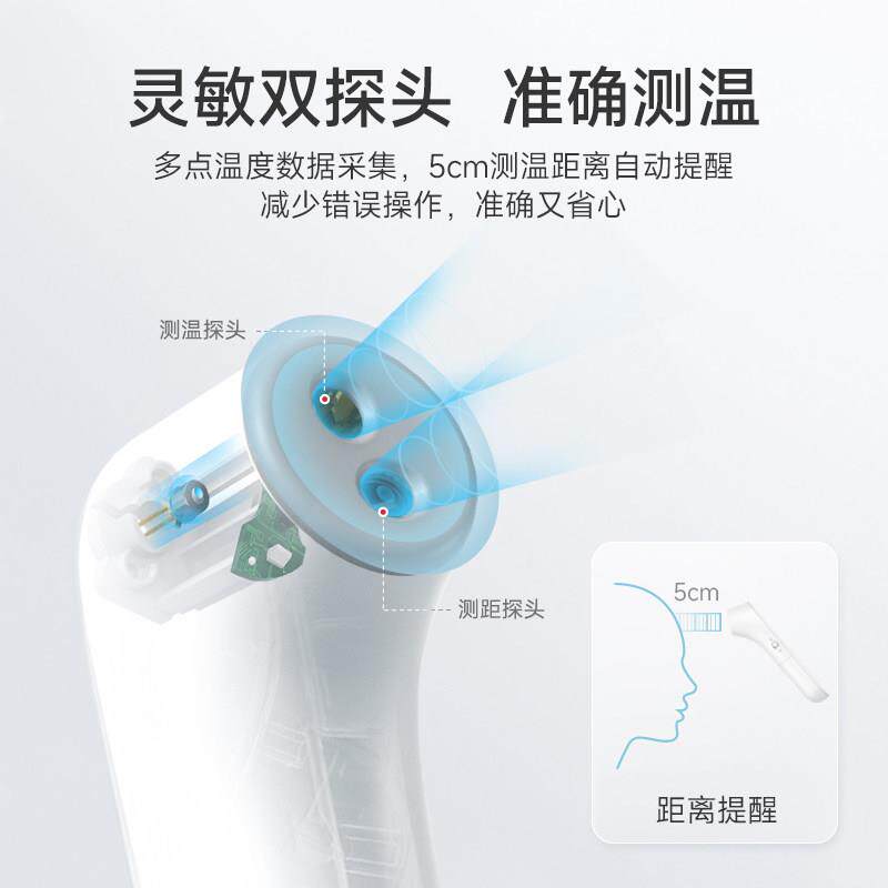 鱼跃额温枪电子体温计无水银耳温家用精准医用老人婴儿童专用YT-1图片