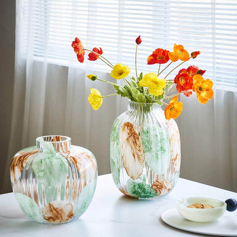 碧轩透明玻璃花瓶水培干花插花客厅装饰品摆设餐桌鲜花插花瓶摆件