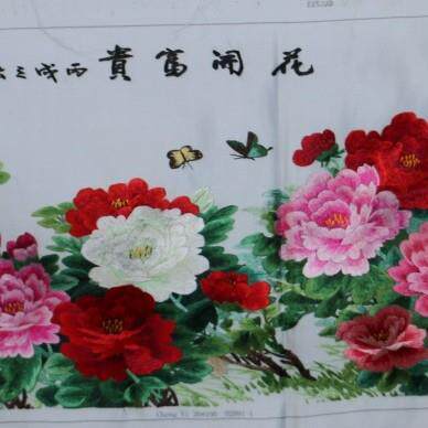 苏州刺绣客厅书房办公室装饰画手工苏绣绣片风景花卉厂家生产