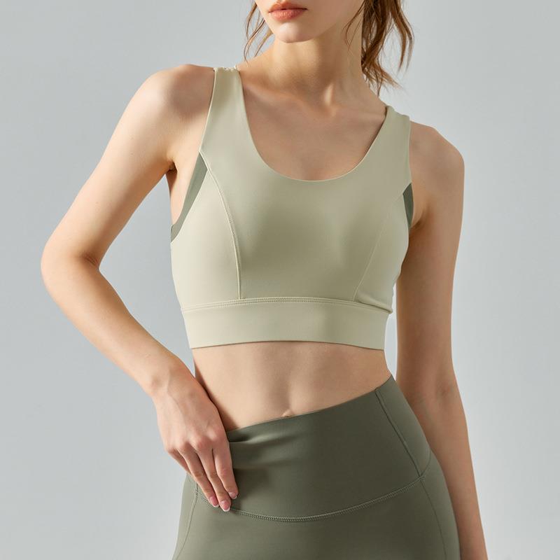 Dopamine color matching yoga suit for women light milk