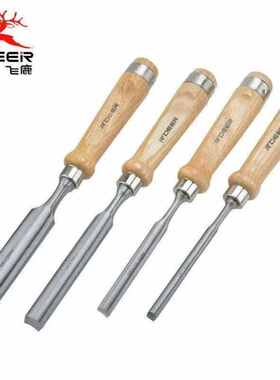 木柄半圆凿雕刻刀雕花凿雕刻凿木雕刀RT-M007四种各一把