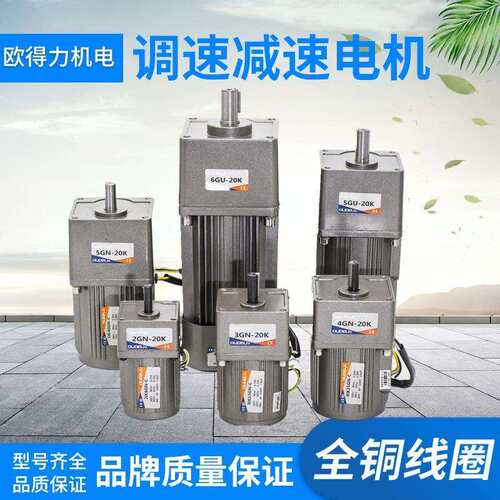 6W～400W 220V 380V三相交流齿轮减速定速调速电机马达垒德株