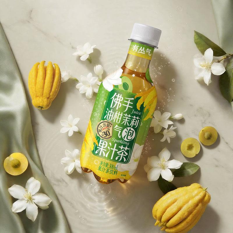 【新品】有丛气佛手油柑茉莉清爽 果汁茶饮料300ml*4瓶试饮装