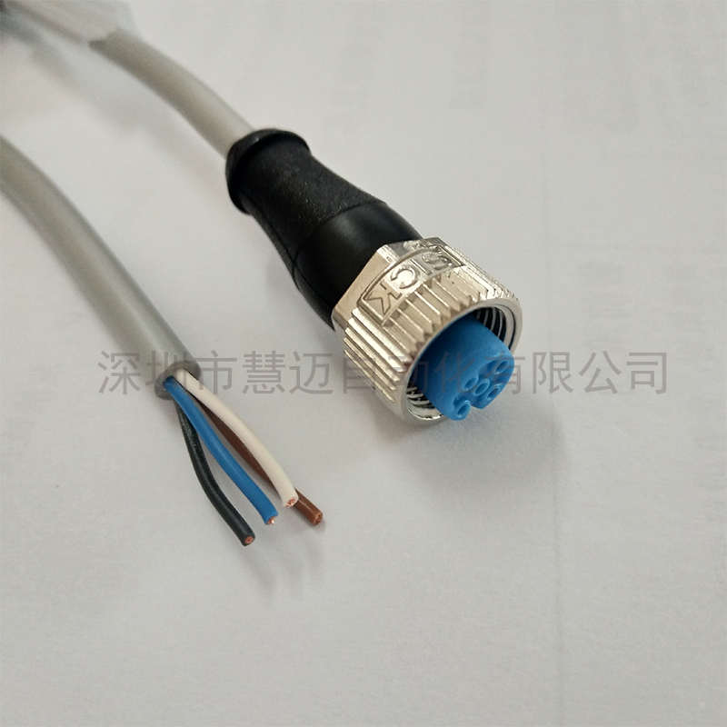 SICK传感器插头4芯M12YF2A14-020VB3XLEAX传感器电缆线2096234