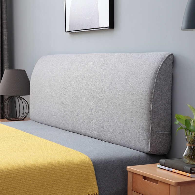 乐漾床头靠垫简约软包贴墙卧室防撞头榻榻米大靠背布料ins风北欧