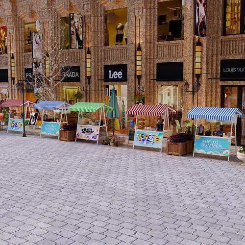 景区摆摊架集市摊位架美食街夜市展示架商业街促销棚架文创摆摊架