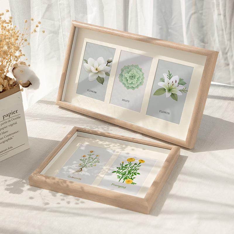 中空立体组合相框摆台婚纱情侣儿童6寸纪念框2联四联画框挂墙