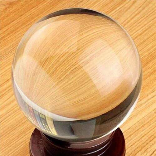 AC88-4Pcs 40Mm Clear Glass Crystal Ball Healing Sphere