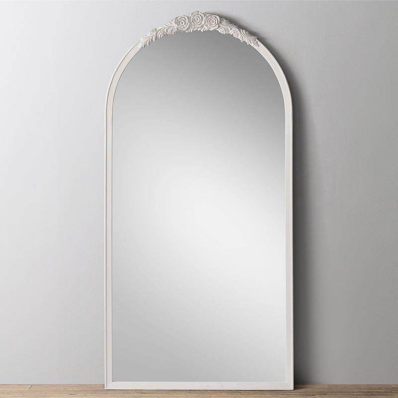 欧式穿衣镜复古雕花全身镜法式落地镜家用镜子服装店衣帽间试衣镜