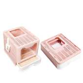 厂家直销 防外溅 折叠猫砂盆前进猫砂盆猫厕所抽屉猫砂盆全封闭式