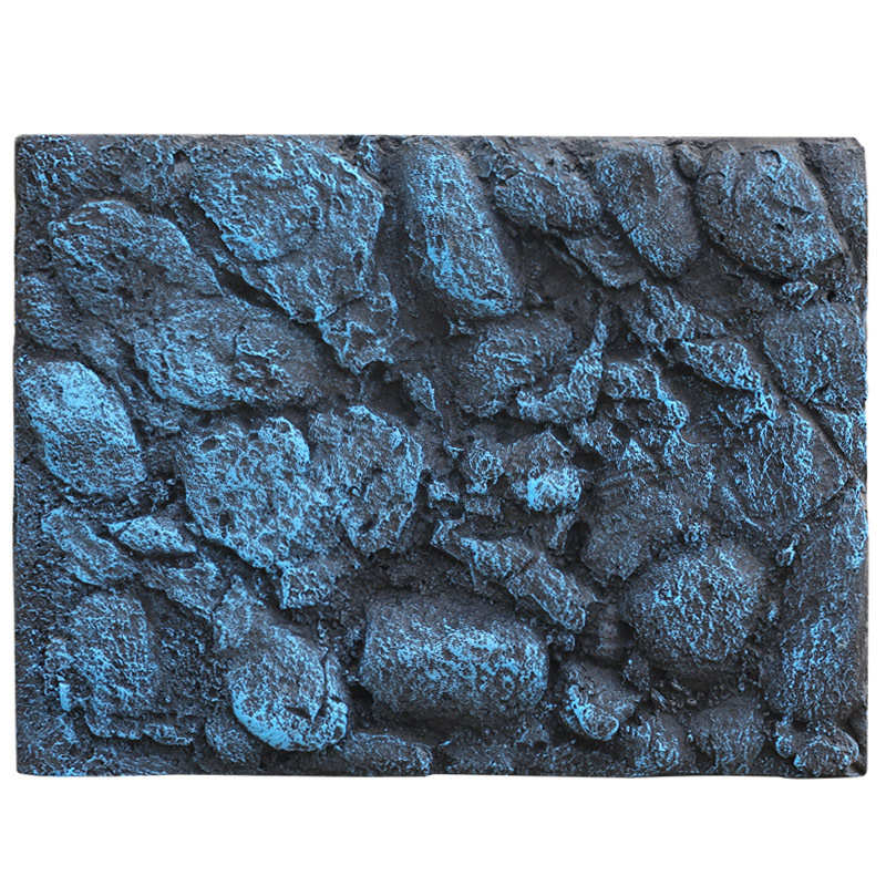 鹅卵石装饰墙 圆滑石3D立体PU背景板水族箱龟缸造景家居装饰墙