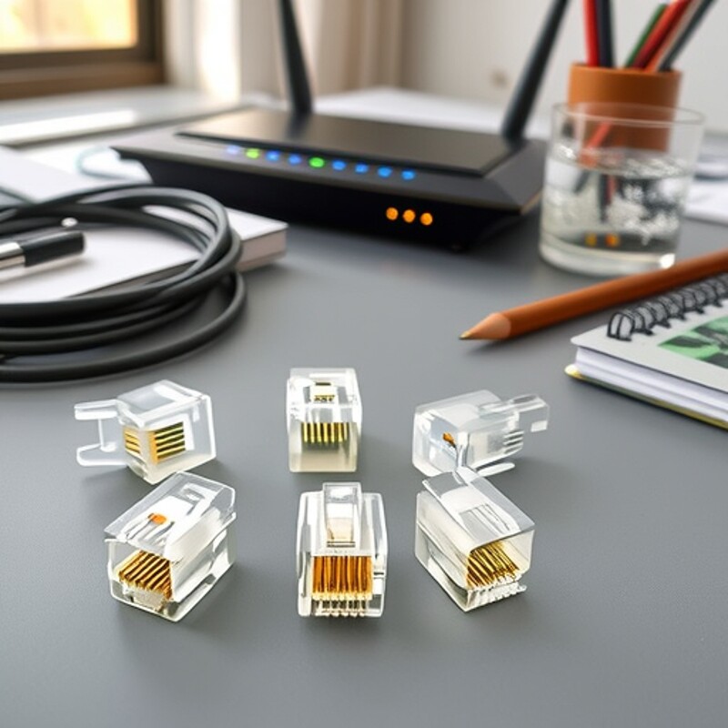 厂家6P6C/RJ12电话水晶头1000个