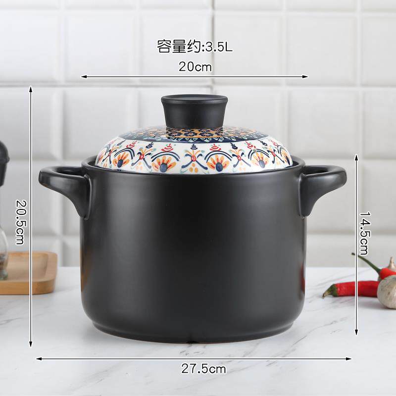 高档砂锅锅煲汤家用燃气煤气灶专用煲仔饭炖陶煲瓷锅大沙瓦锅汤煲