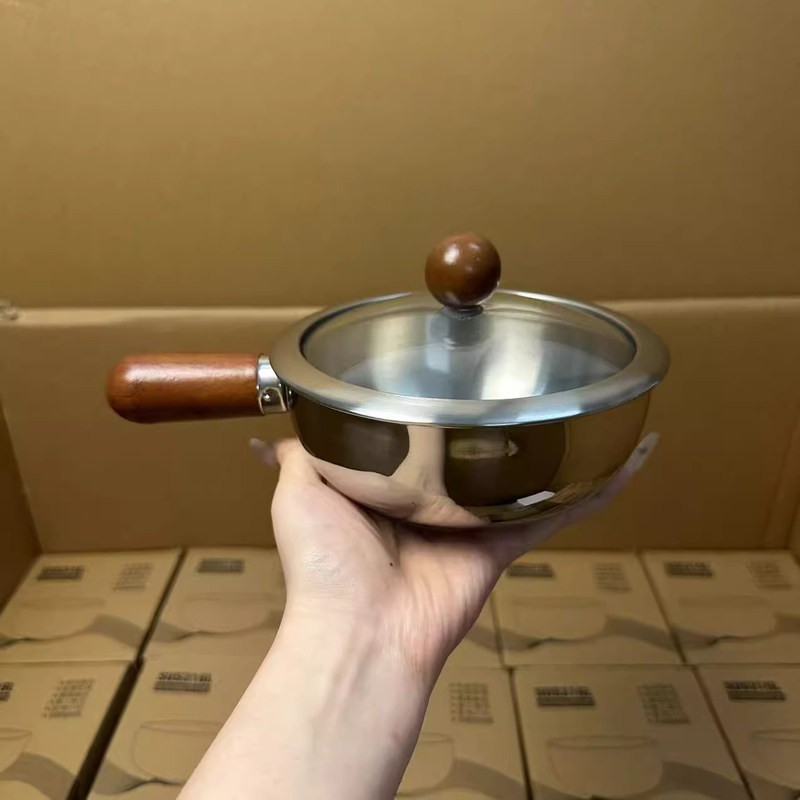 网红泡面碗带盖304不锈钢可加热电磁炉用嗦粉碗一人食煮面小汤锅