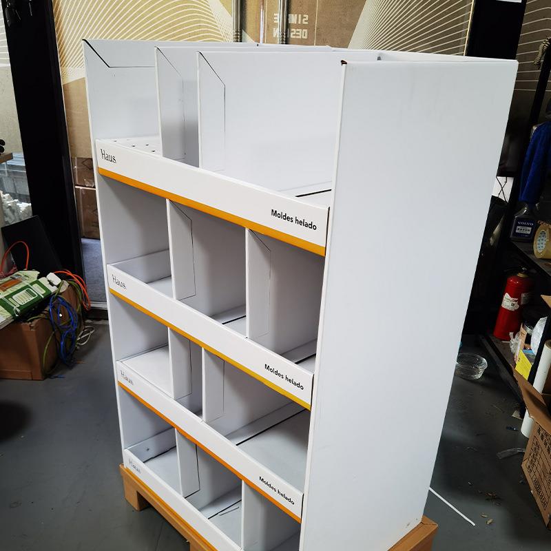 商品展示架定制纸货架陈列架商场简易纸立式纸展示盒纸质货架
