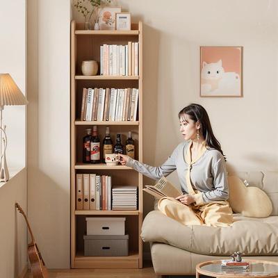 实木书柜现代简家约一体收纳柜用款落地置BYY物架2025新简易实木