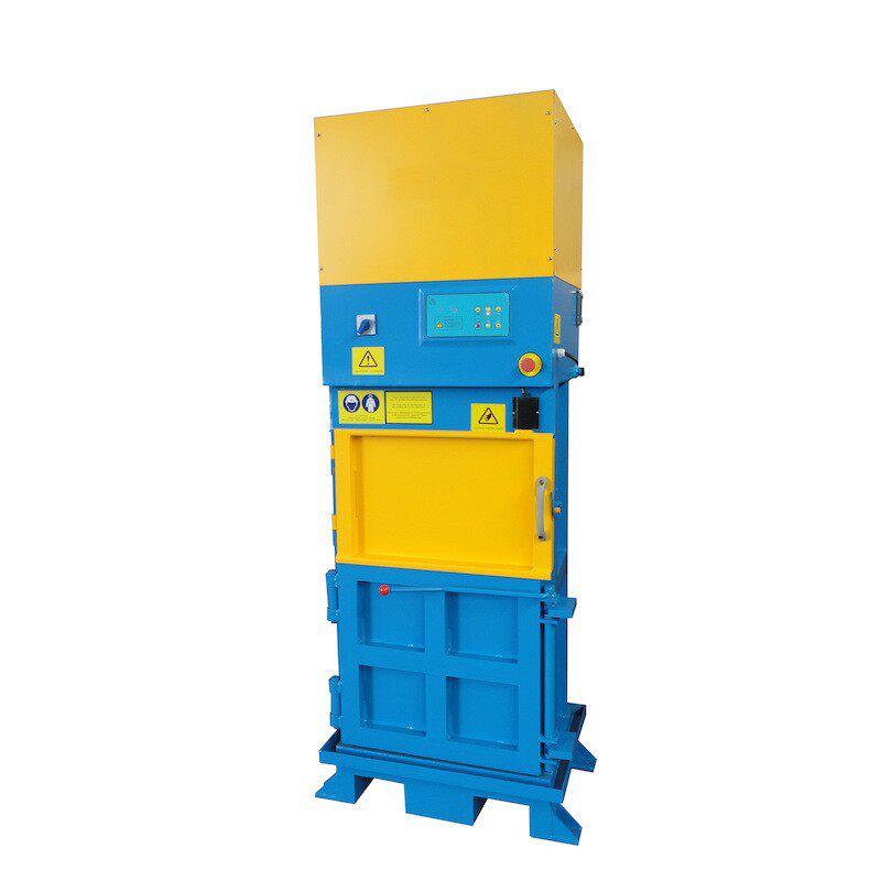 越都YD-DBJ10TES碎纸机配套粉碎后的纸屑打包机设备 压块打包压紧