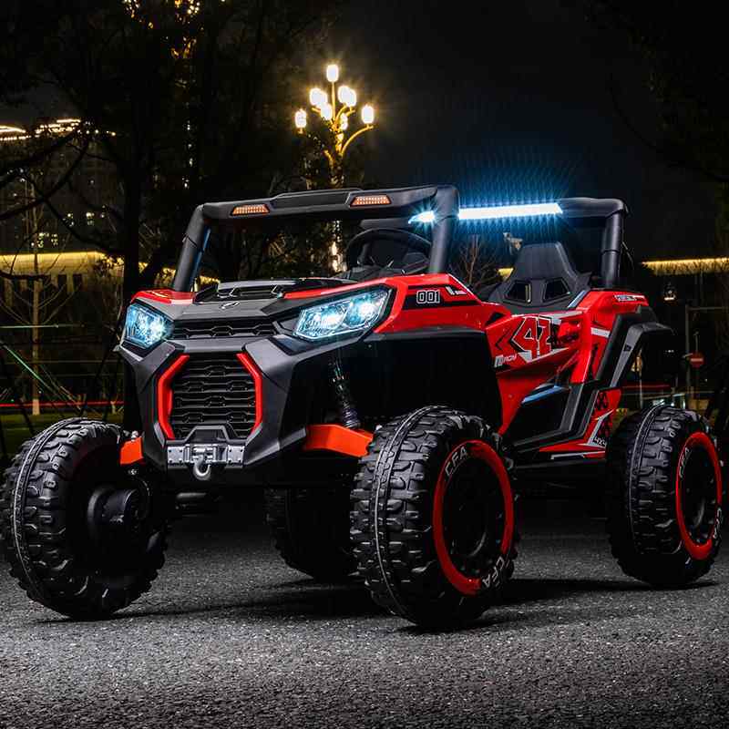 高档人超大双座儿童电动车四轮遥控越宝宝亲子车玩具坐汽车可大童