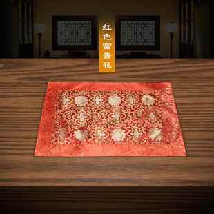 高档庄严品藏式厚桌佛布可定制缎双层加布料佛堂佛台布龙纹织锦供