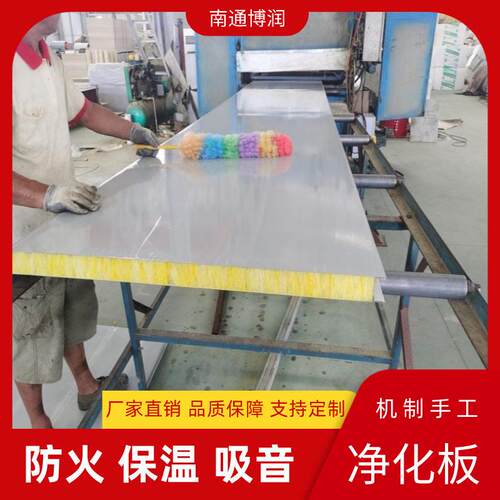 吊顶墙板岩棉手工净化板 双玻镁洁净板 5公分电子厂保温板
