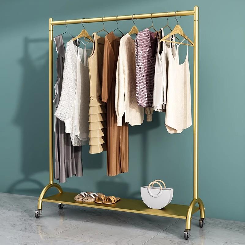 秋冬挂凉衣架衣落地出租房被房架间挂衣服架子收纳PAW阳台晒子带