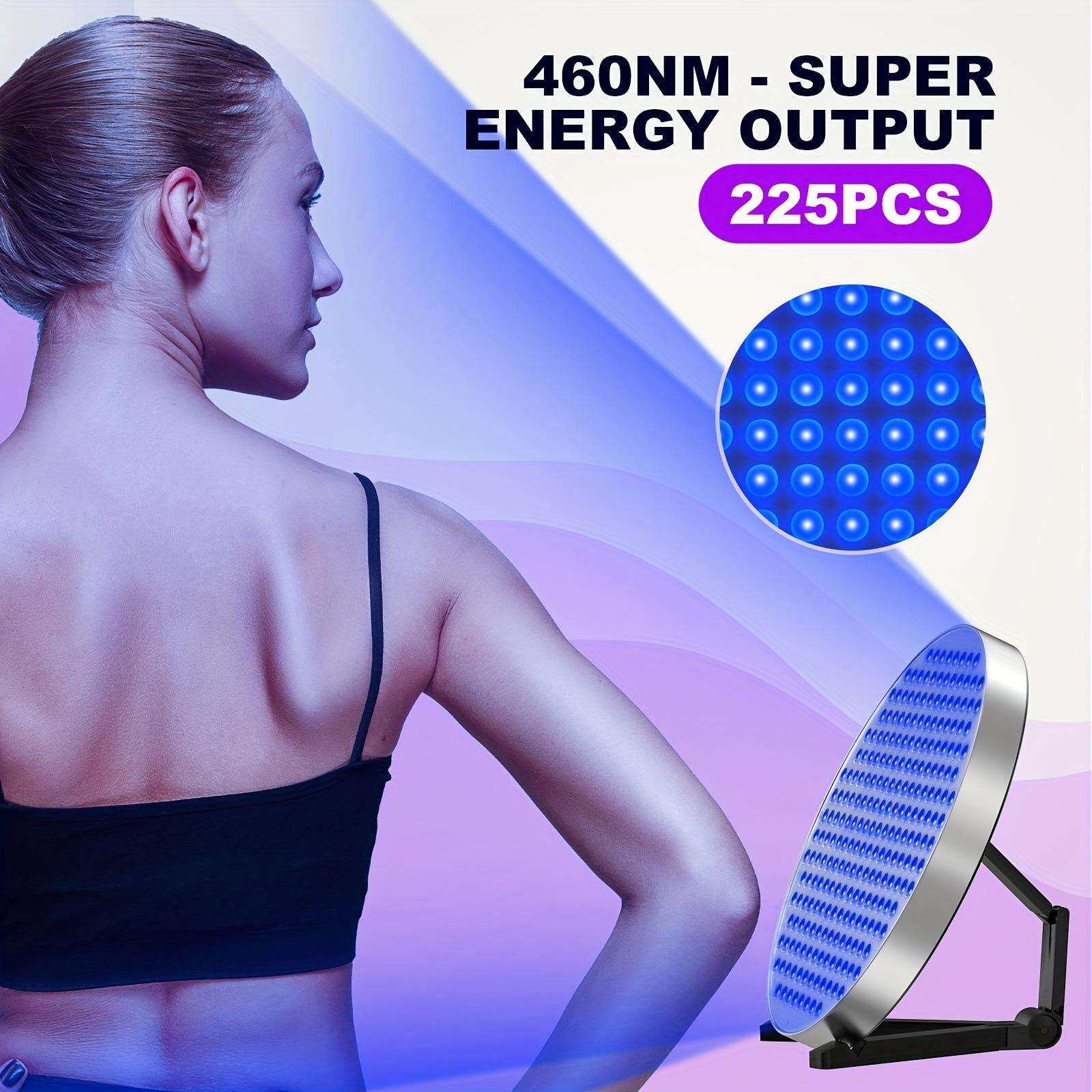 250灯古铜色晒肤日光浴晒黑灯LEDTanning50W圆形全蓝光支架美黑灯