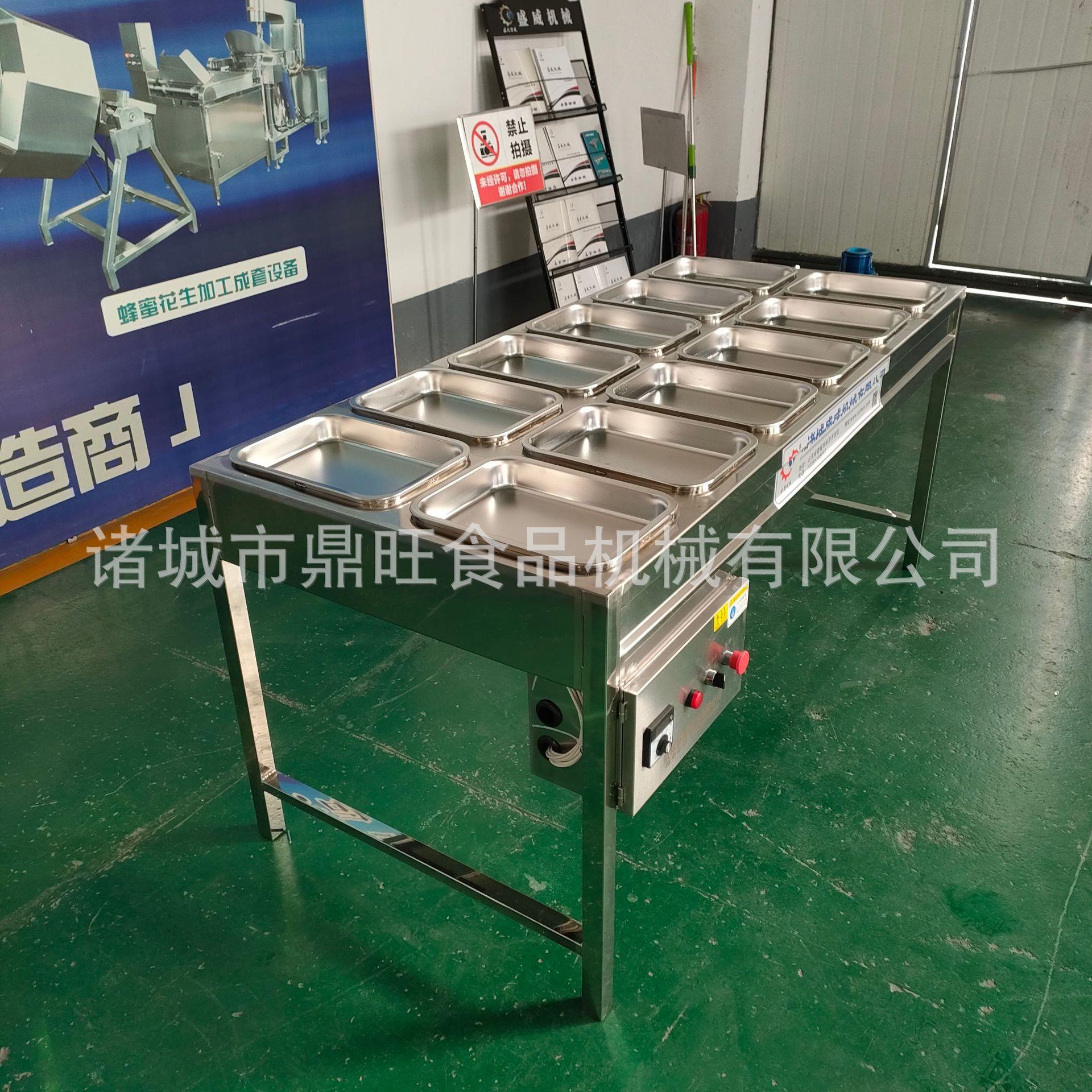电加热奶皮锅生产 制作奶皮卷设备 24盆方形奶皮机 鼎旺生产