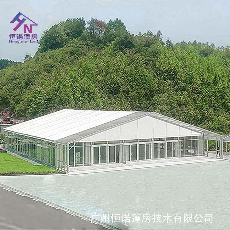 厂家PVC透明帐篷铝合金篷房大型户外婚庆篷房餐厅玻璃墙阳光房