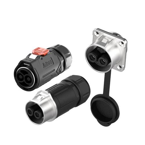 航空插头 MJ32自锁2P推拉自锁 IP67工业大电流120A600V防水连接器