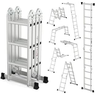 Folding Ladder Multi-Purpose Aluminium Extension 7 in 1 Step