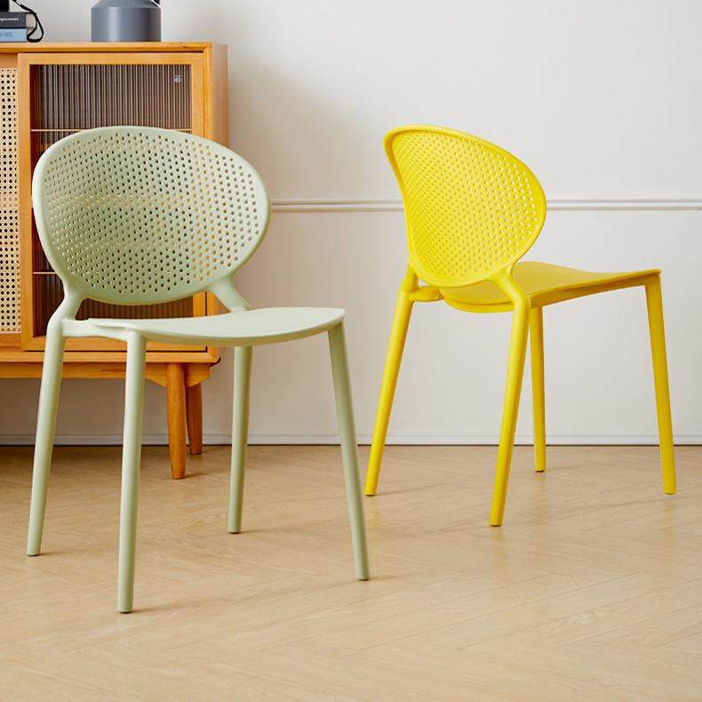 网红现代简约塑料靠背椅子家用餐椅成人创意时尚休闲椅咖啡厅桌椅