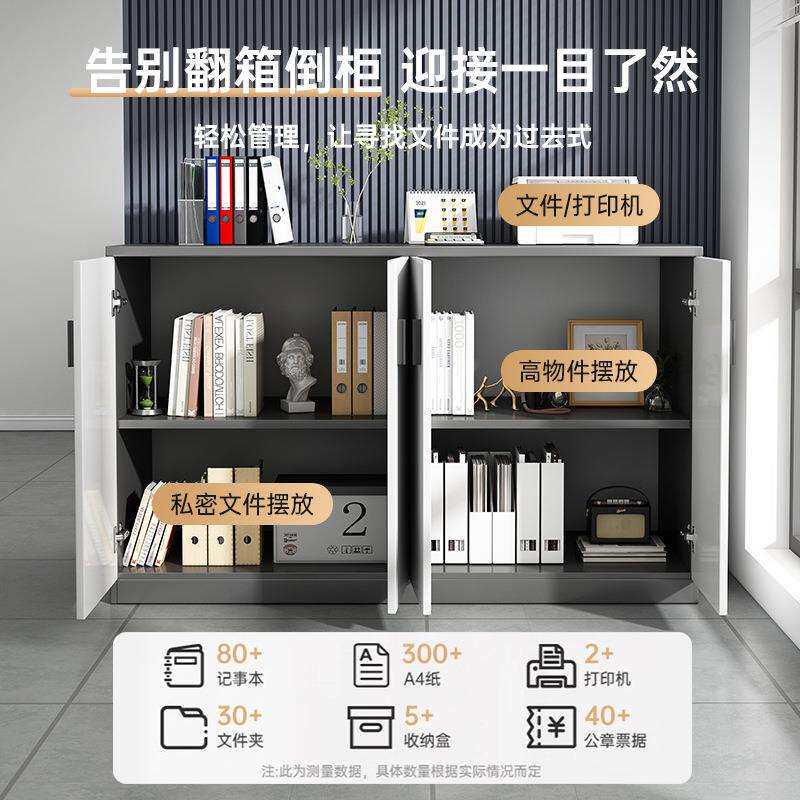 文件柜资料柜办公室置物柜员工档案柜凭证收纳柜子储物柜落地矮柜