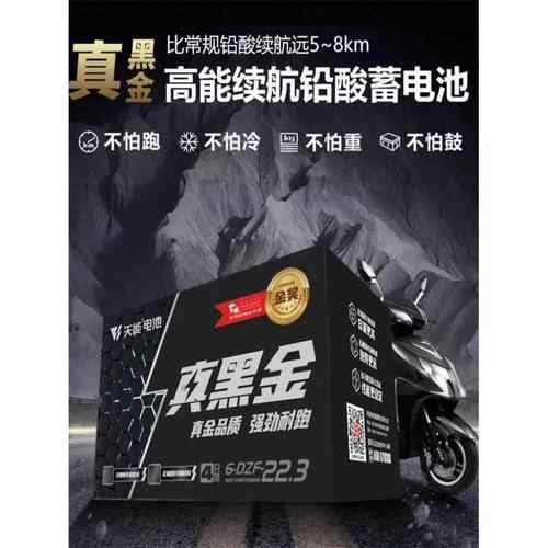 石墨烯天能电池48V13A22AH60V72v35AH真黑金二三轮电动车铅酸电瓶