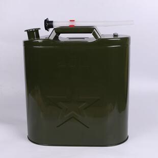 森林防火燃料储备桶24L绿色铁皮备用油桶森林背水桶